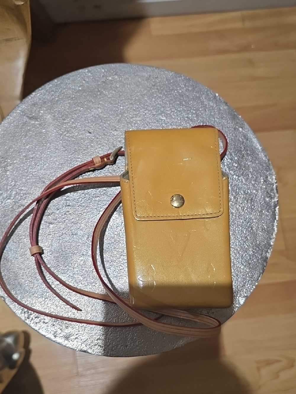 Louis Vuitton Patent Leather Small Crossbody in Mustard Yellow